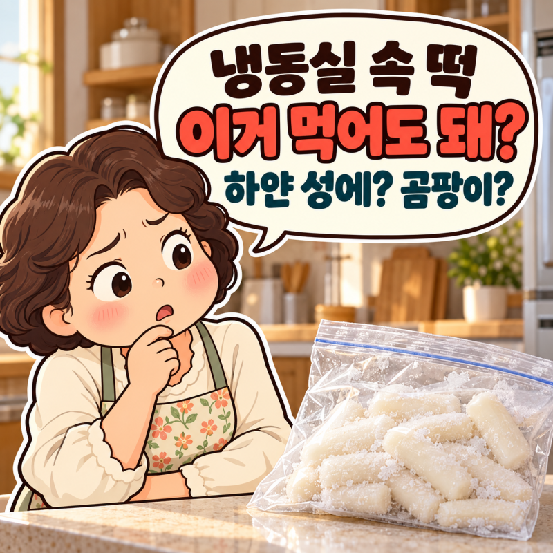 냉동 떡 오래 보관해도 될까? 하얀 성에·곰팡이 구별과 해동법