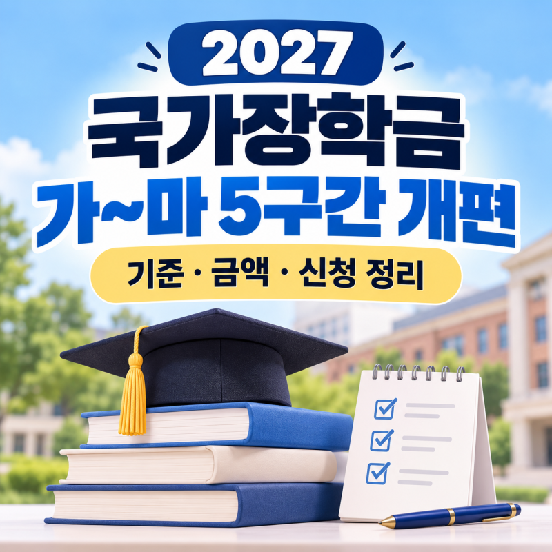 2027 국가장학금 달라지는 점｜1~10구간 대신 가~마, 지원금은 얼마?