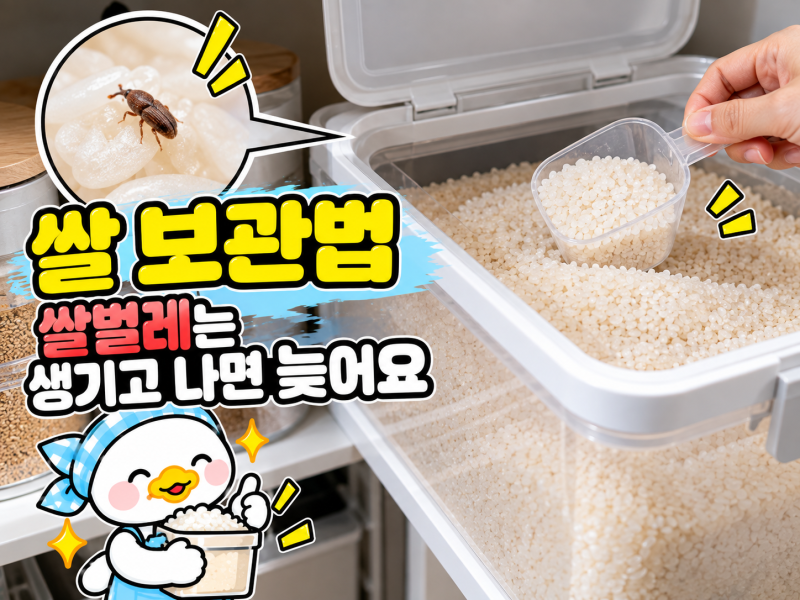 쌀 보관법, 쌀벌레는 생기고 나면 늦어요