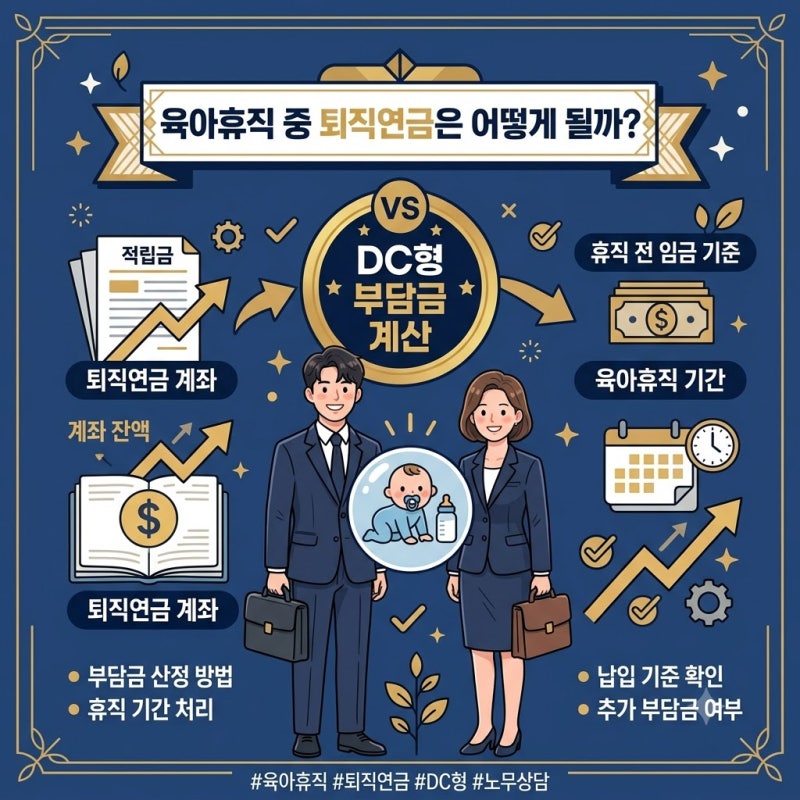 육아휴직 중 퇴직연금은 어떻게 될까? - DC형 부담금 계산방법