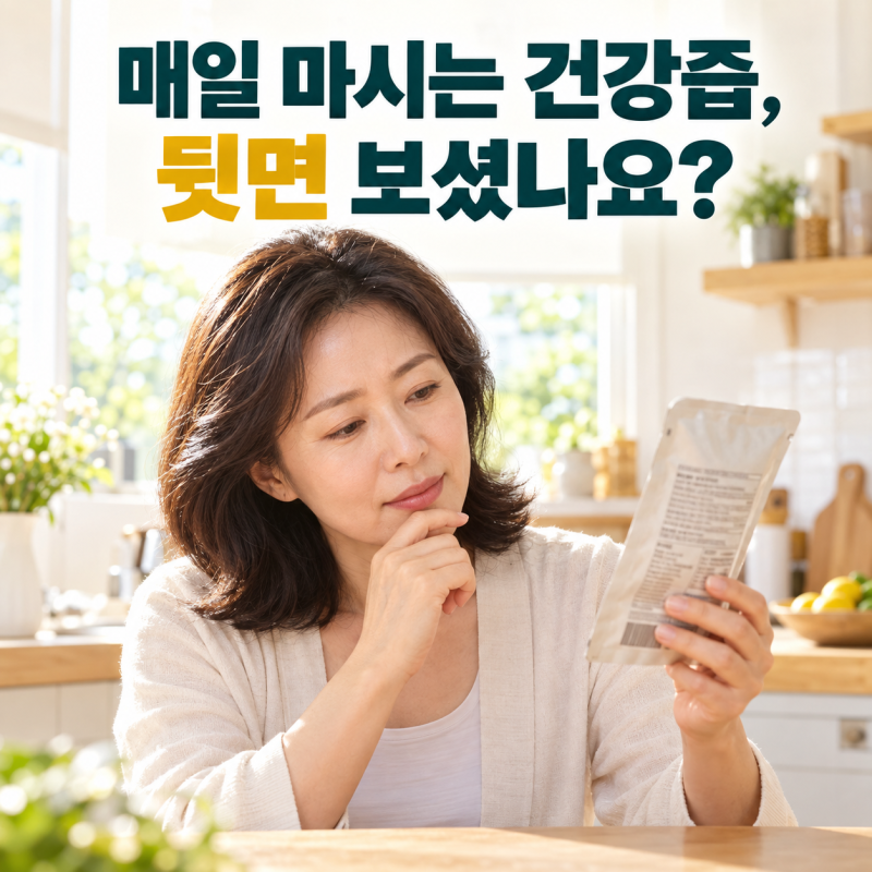 “몸에 좋다고 매일 두 봉지?” 건강즙, 췌장암 걱정 전에 확인할 이것