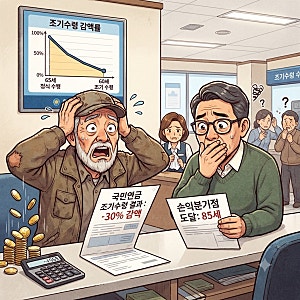 국민연금 조기수령 손해 얼마나 될까? 2026 감액률과 손익분기점 계산