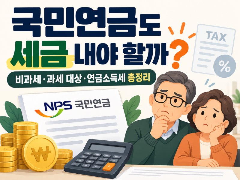 국민연금도 세금 내야 할까?｜비과세·과세 대상·연금소득세 총정리