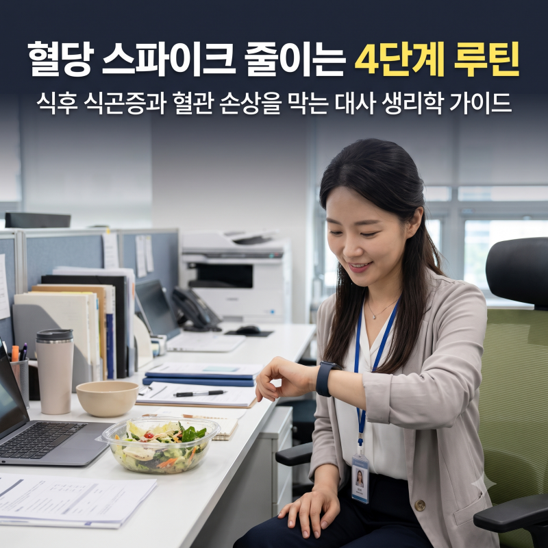 식후 식곤증과 혈당스파이크 잡는 법: GLUT4 수송체 활성화와 인슐린 감수성 개선 가이드