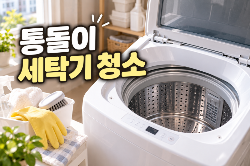 통돌이 세탁기 청소 방법, 통세척 전에 이것부터 확인하세요