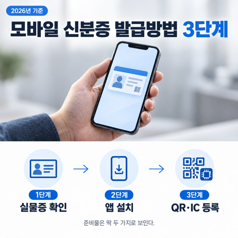 모바일 신분증 발급방법 3단계로 정리, 준비물은 딱 두 가지