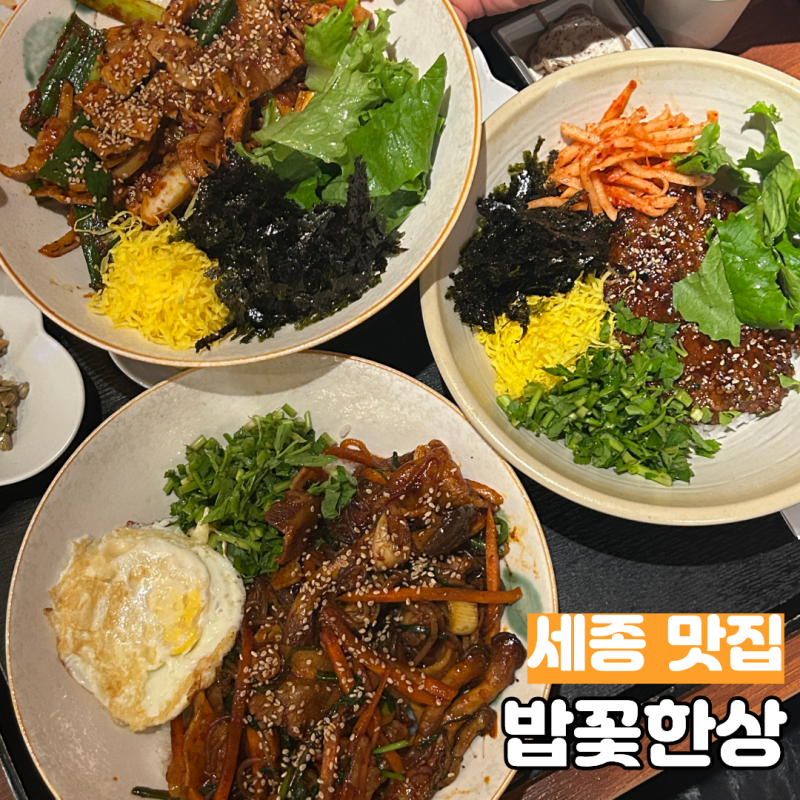 밥꽃한상 한정식 덮밥 맛집 세종시 맛집 세종 정부청사 맛집 점심식사 추천 예약 정보