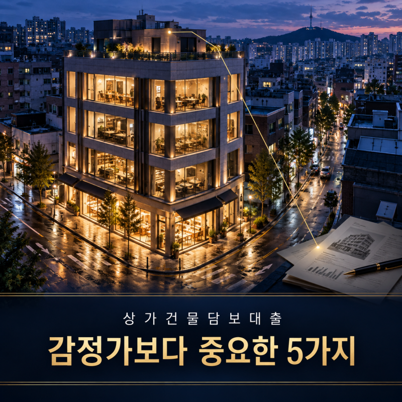 상가건물담보대출, 한도는 감정가보다 무엇에서 달라질까?