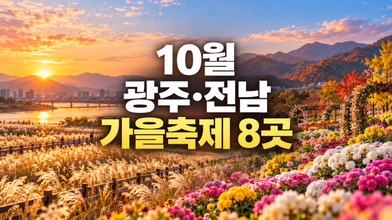 가보면 무조건 후회하는 10월 광주·전남 가을축제 8곳 장소부터 꿀팁까지!