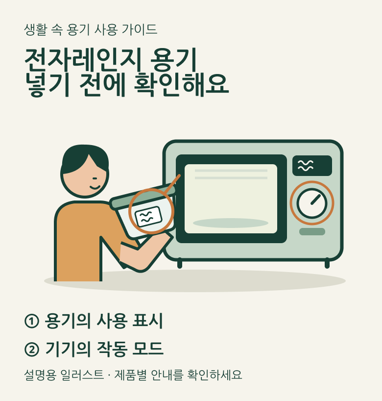 전자레인지 용기 구분법｜PP·유리·종이·알루미늄호일, 넣어도 될까요?