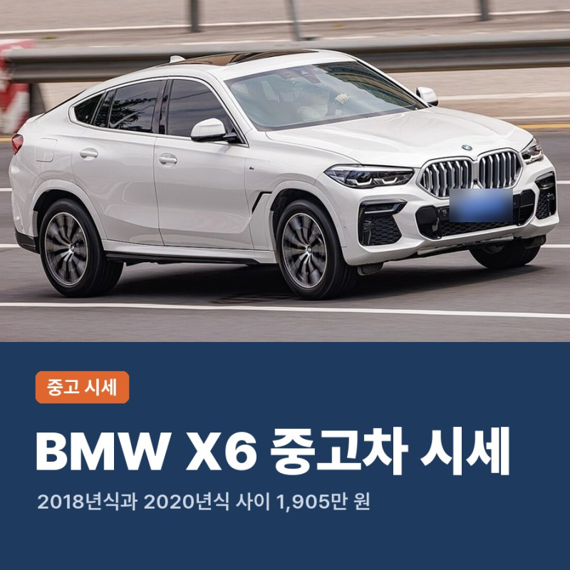 BMW X6 중고차 시세 2018년식 2020년식 2024년식 X6 40i 30d G06 F16 가격