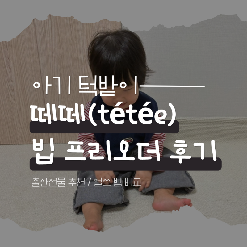 아기 턱받이 떼떼(tétée) 빕 프리오더 후기 출산선물 추천