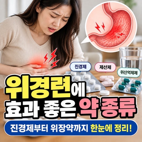 갑자기 위가 쥐어짜듯 아플 때? 위경련에 쓰는 약 총정리