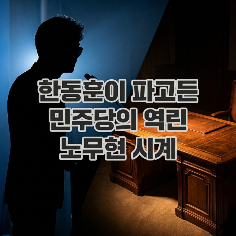 한동훈이 파고든 민주당의 역린 노무현 시계, 진중권이 짚은 민주당의 급소