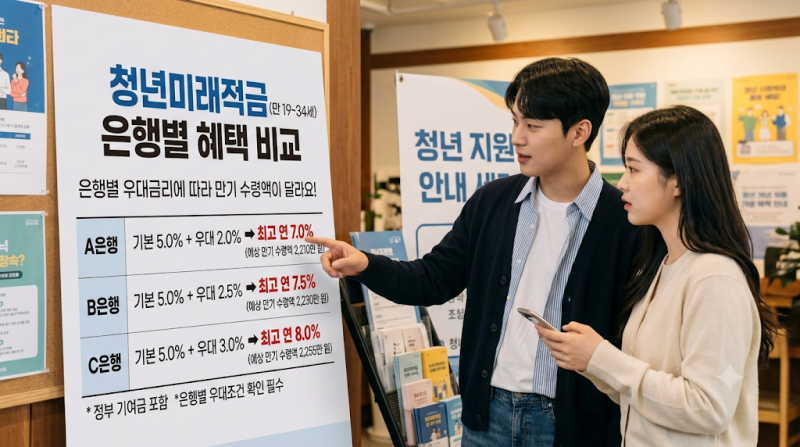 청년미래적금 국민 은행 최고 우대금리?