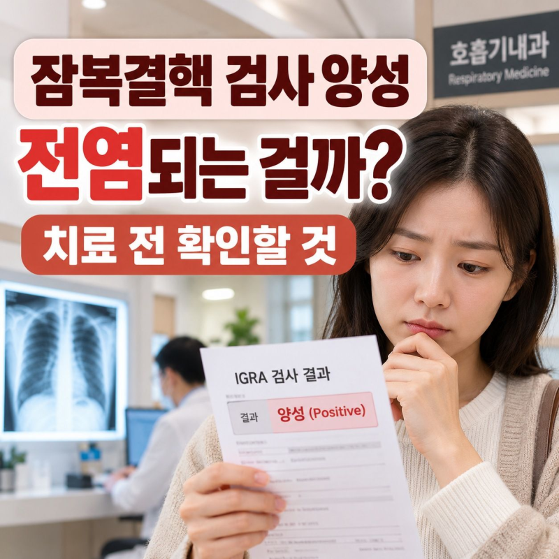 잠복결핵 검사 양성, 전염되는 걸까? 치료 전 확인할 것