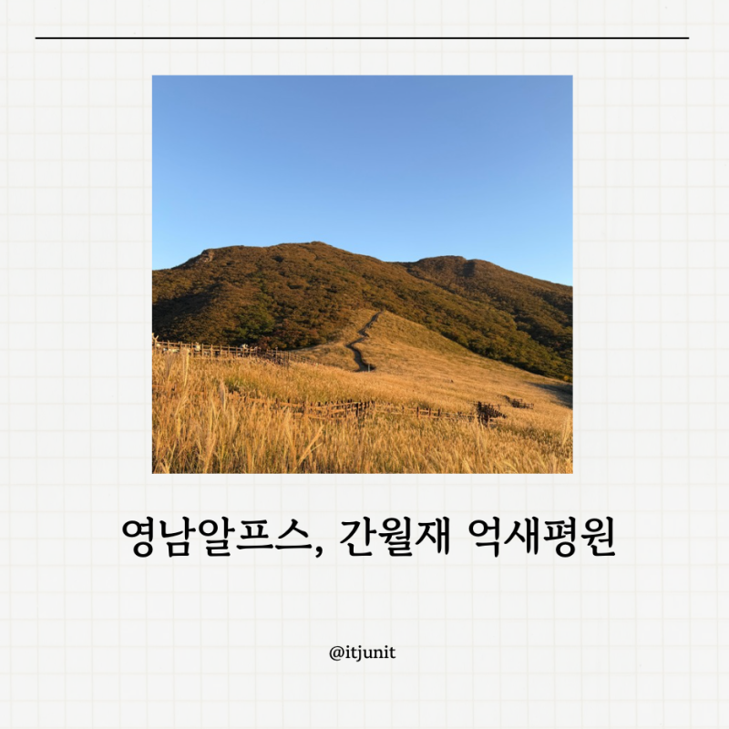 [경남] 가을 간월재 억새평원