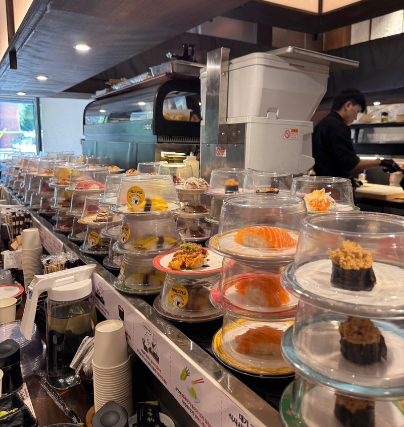 잠실역 초밥 맛집 스시 이백 가성비 회전초밥 잠실데이트 웨이팅 후기