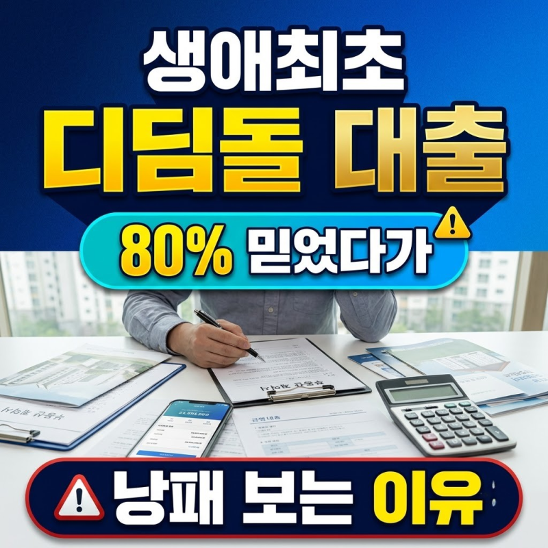 생애최초 디딤돌 대출 80% 믿었다가 낭패 보는 이유