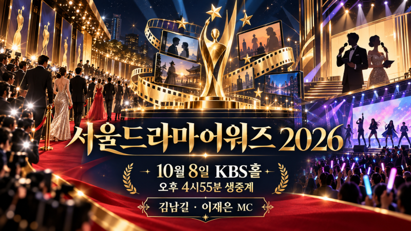 서울드라마어워즈 10월8일｜김남길·이재은 MC·수상자·축하무대·생중계 총 정리