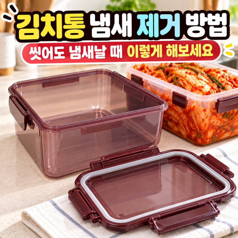 김치통 냄새 제거 방법 씻어도 냄새날 때 이렇게 해보세요