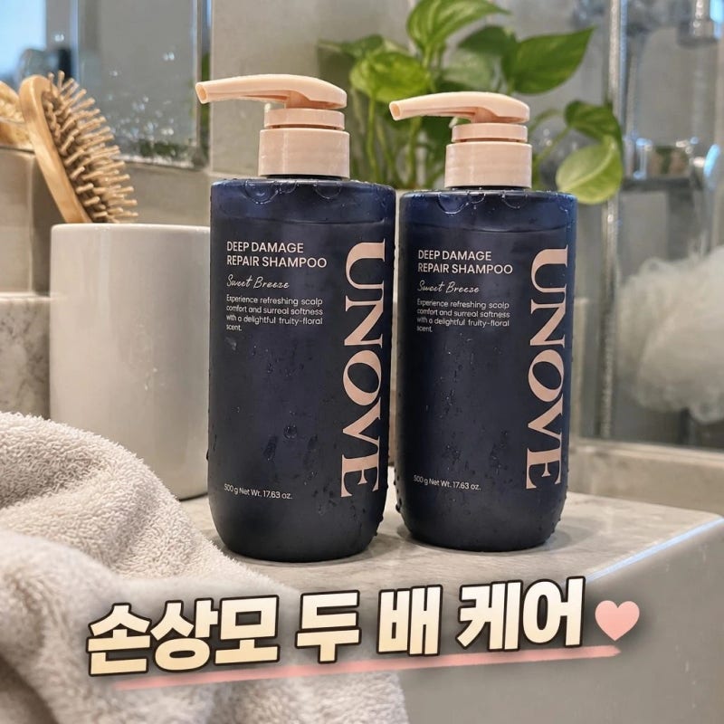 푸석한 손상모 샴푸 추천｜1+1 어노브 딥 데미지 리페어 샴푸 직접 써본 후기