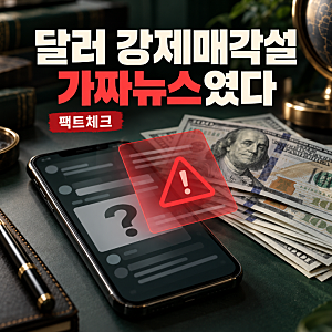 달러 강제매각설 가짜뉴스 환전규제설 최초 작성자 특정
