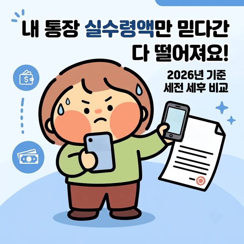실수령액만 믿다간 다 떨어져요 | 2026년 기준 중위소득 150% 세전 세후 비교