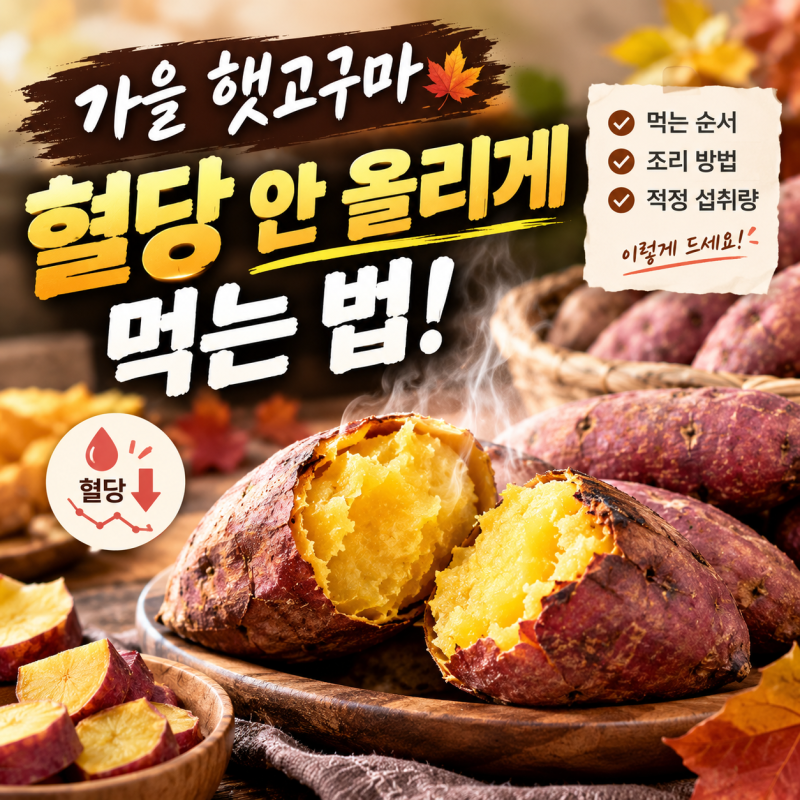 가을 햇고구마 혈당 안토시아닌 베타카로틴 영양 섭취법