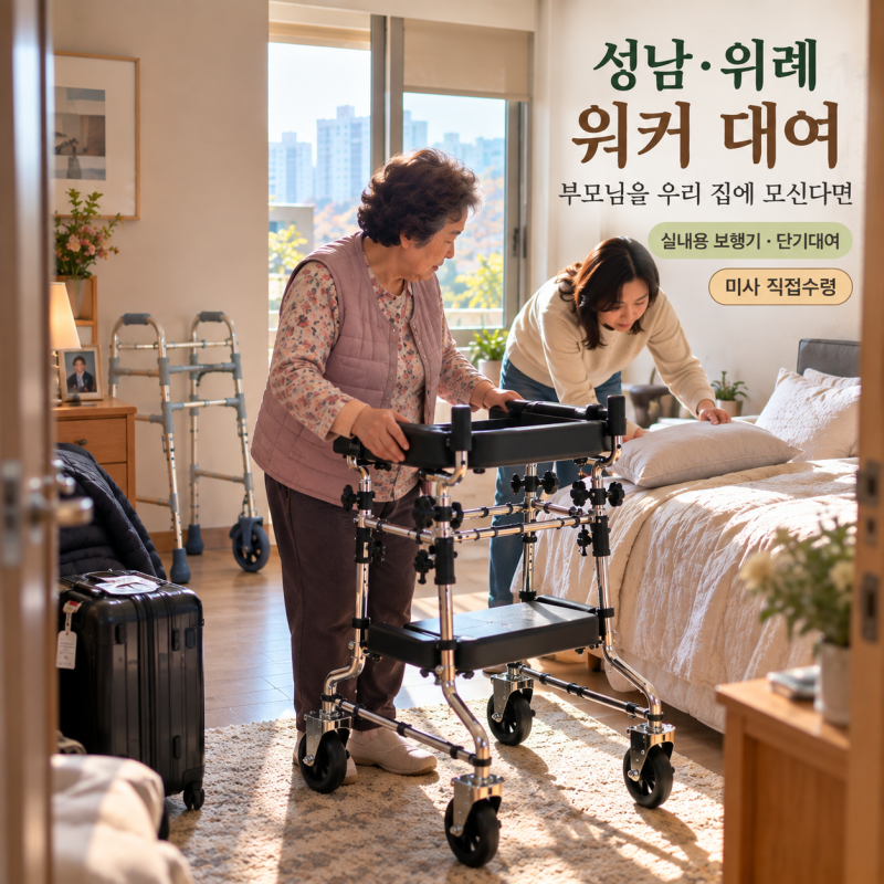 성남·위례 워커 대여, 부모님을 우리 집에 모실 때 필요한 실내용 보행기·환자용 워커 렌탈 ....