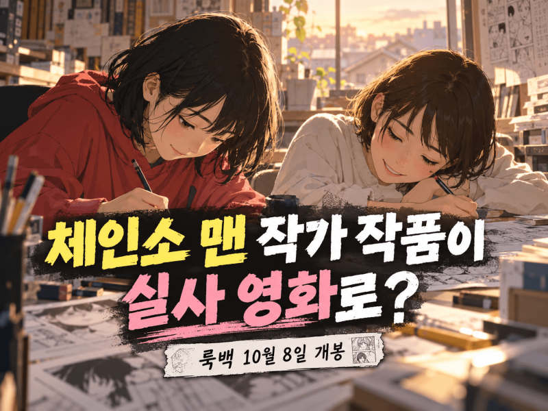 “체인소 맨 작가 작품이 실사 영화로?”｜고레에다 ‘룩백’ 10월 8일 개봉·원작·출연진 총....