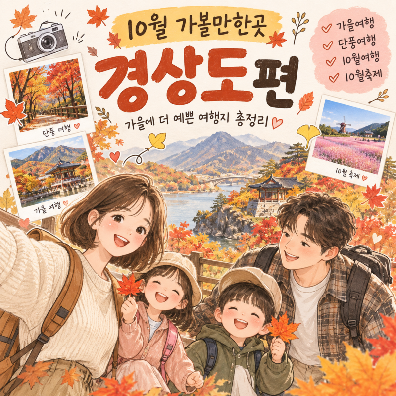 10월 가볼 만한 곳 경상도 편 축제 /일정 총정리