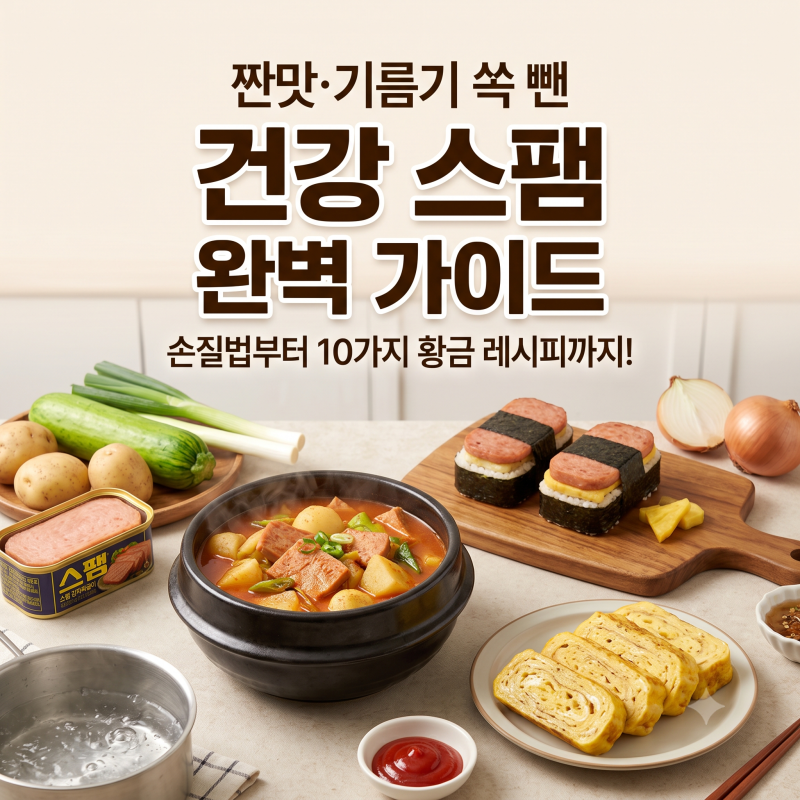 스팸 건강하게 요리하는 법 & 실패 없는 스팸 레시피 10가지 총정리 (감자짜글이, 무스비)