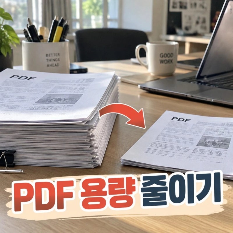 PDF 용량 줄이기 설치 없이 파일 크기 줄이는 방법
