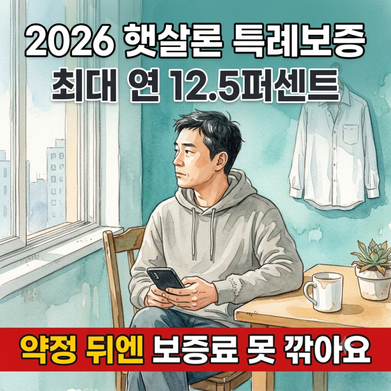 햇살론 특례보증 1,000만원, 금리 최대 12.5퍼센트가 망설여지나요?
