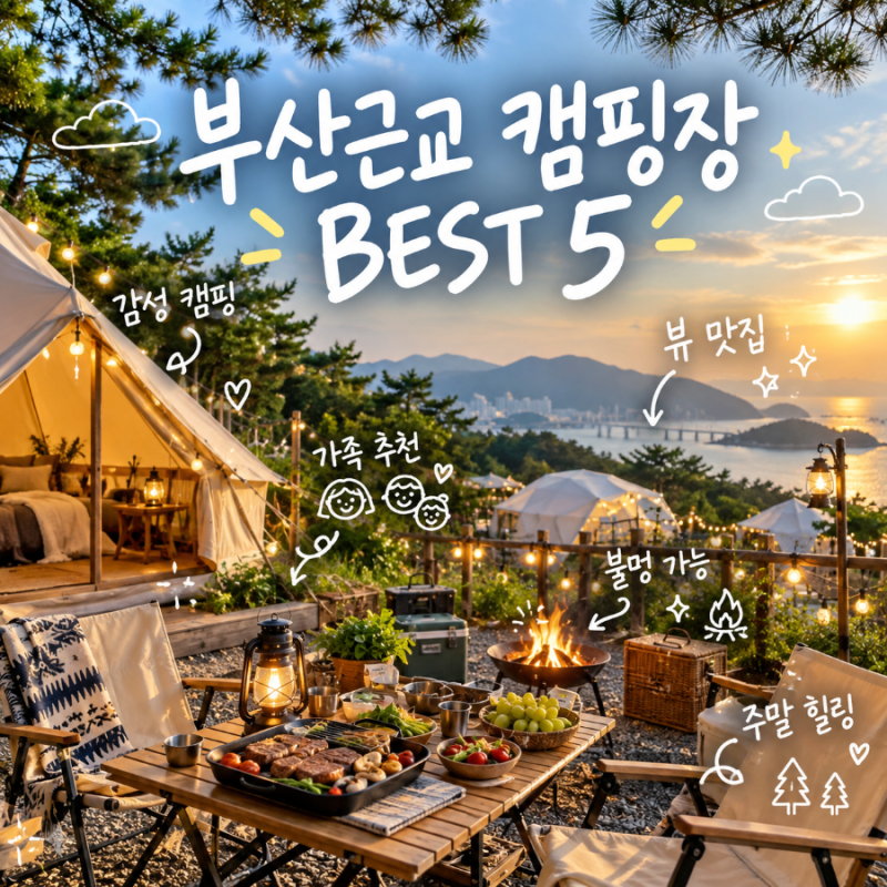 부산 근교 글램핑 추천 BEST 5, 후기 좋은 글램핑장 총정리