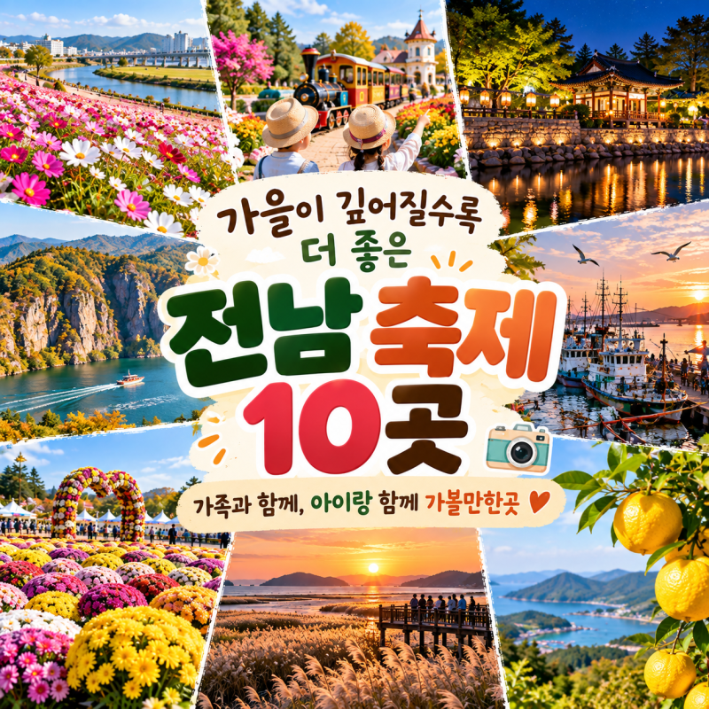 가을이 깊어질수록 더 좋은 전남 축제 10곳