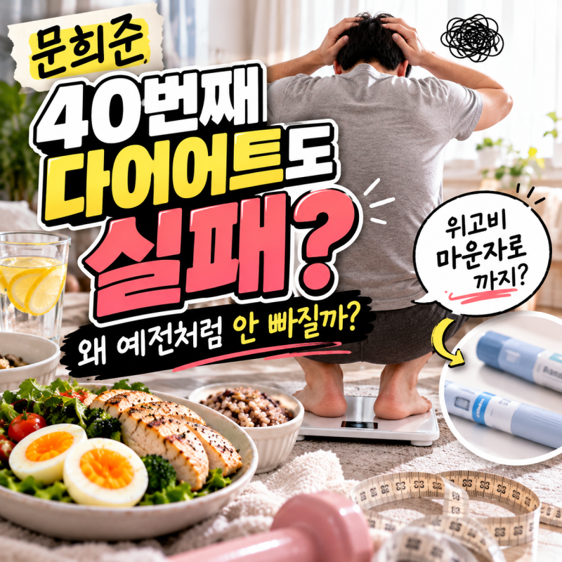 문희준 40번째 다이어트 실패, 위고비·마운자로까지 고민한 이유