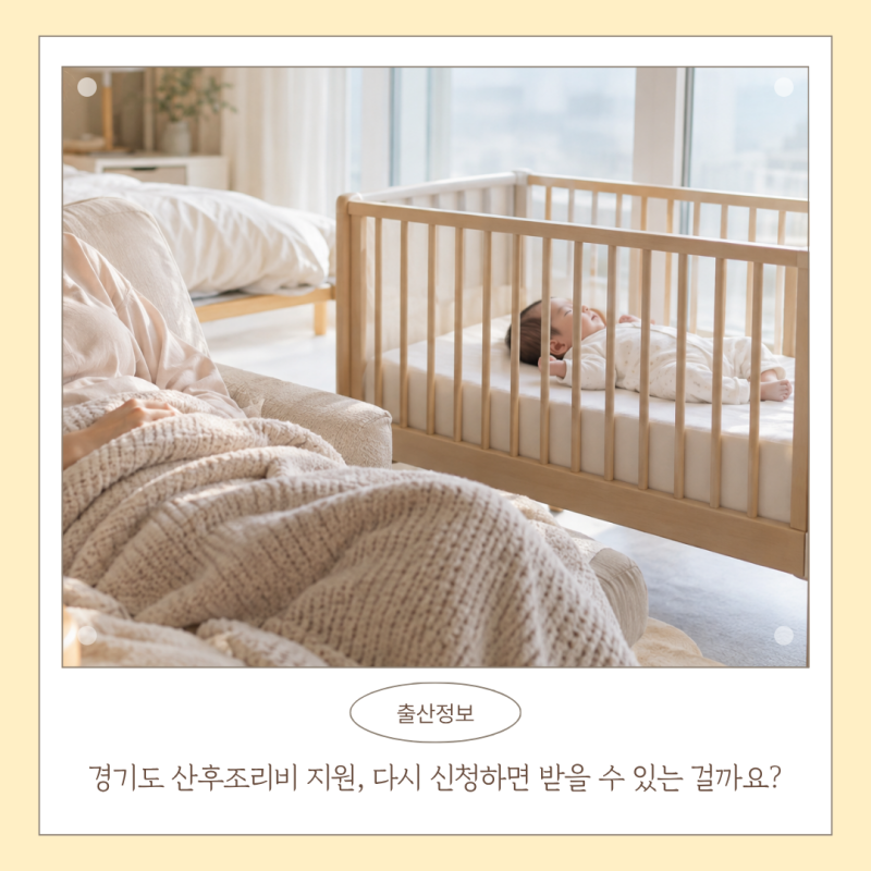 경기도 산후조리비 지원, 다시 신청하면 받을 수 있는 걸까요?