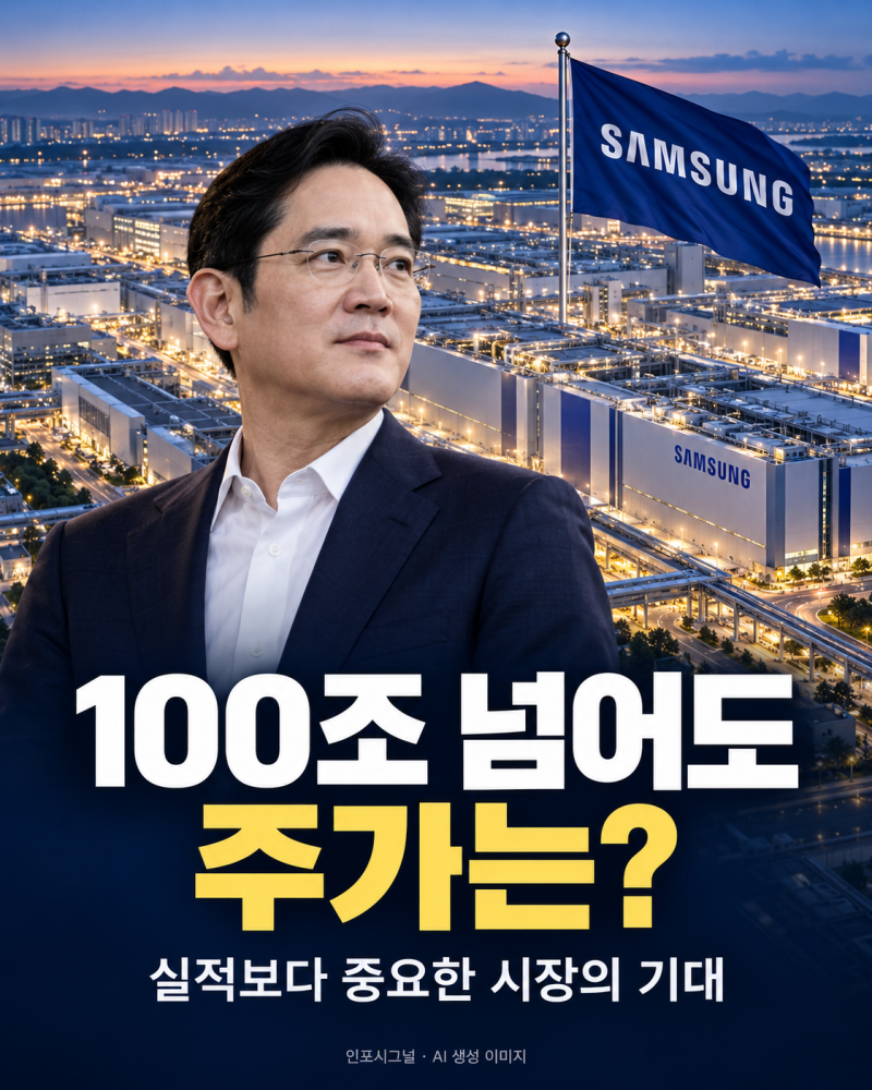 삼성전자 영업이익 100조 넘어도, 주가가 안 오를 수 있는 이유
