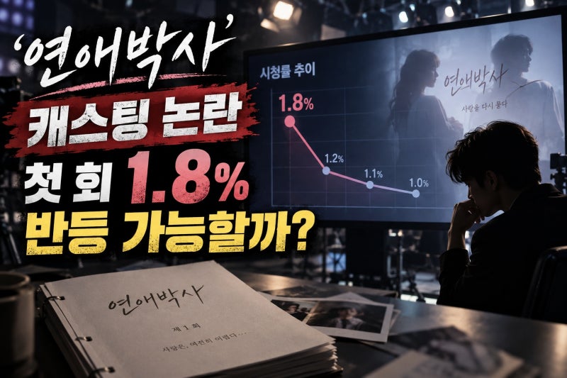 '연애박사' 캐스팅 논란, 시청률 1%대 저조 이유는?