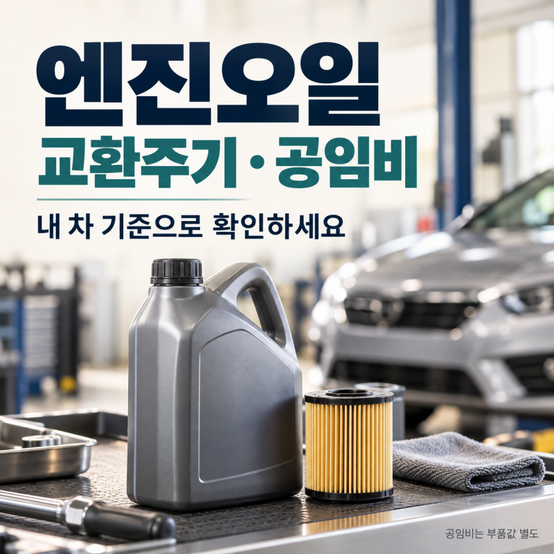 공임나라 엔진오일 공임비 교환주기