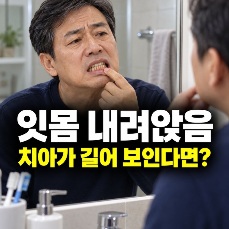 잇몸 내려앉음, 치아가 전보다 길어 보인다면?