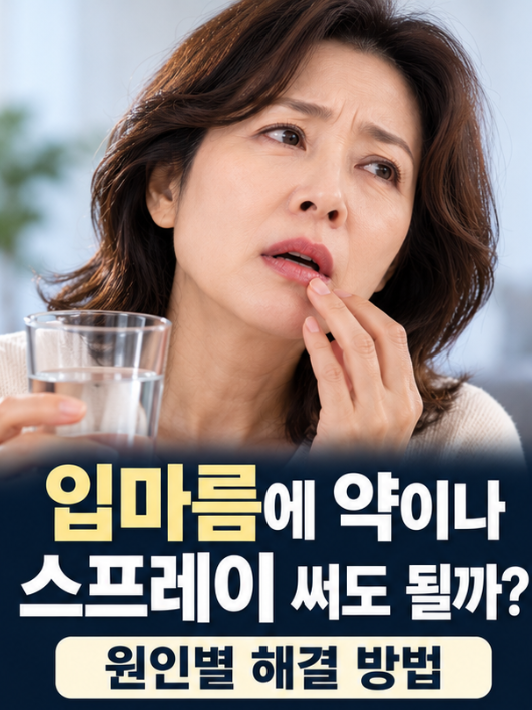 입마름에 약이나 스프레이 써도 될까? 원인별 해결 방법