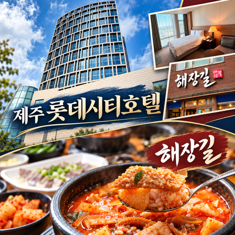 제주 롯데시티호텔 제주공항 근처 호텔 추천 +근처 해장 맛집 해장길