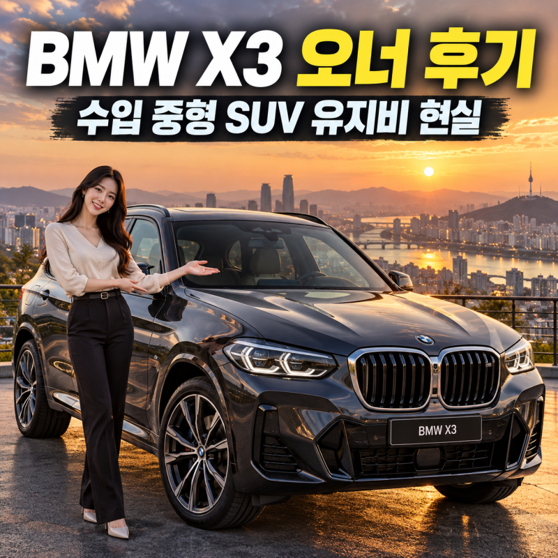 BMW X3 오너 후기, 수입 중형 SUV 유지비 현실