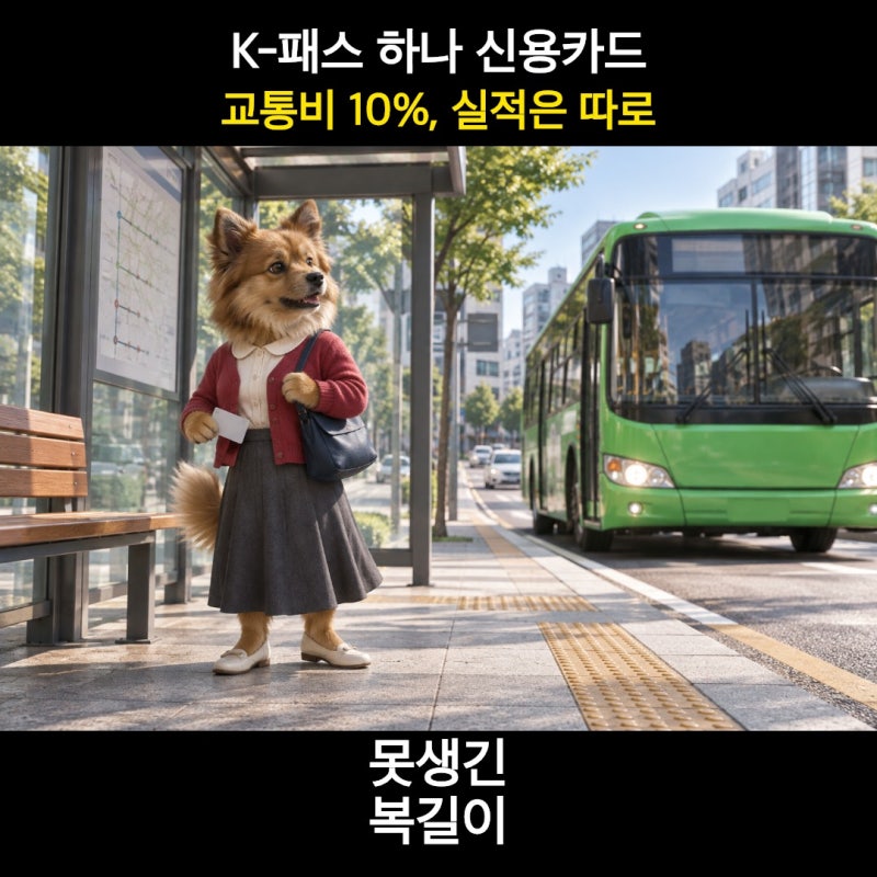[하나카드] K-패스 하나 신용카드, 교통비 10%와 전월 50만원의 관계