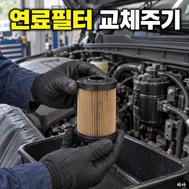 연료필터 교체주기｜가솔린·디젤·LPG, 쏘렌토·그랜저 기준은 어떻게 다를까? 수분 경고등·....