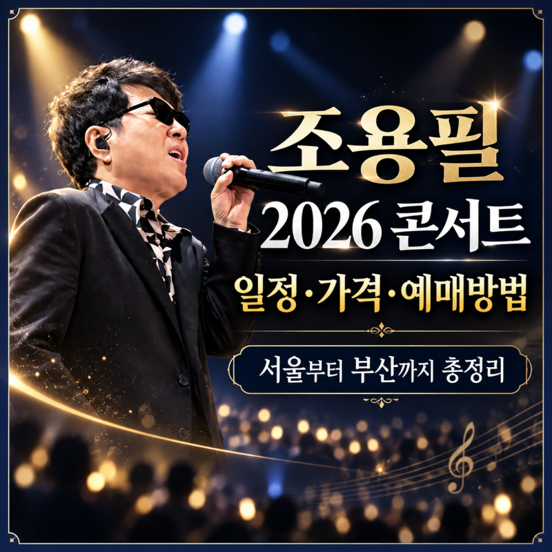 조용필 2026 콘서트 일정·가격·예매방법｜서울부터 부산까지 총정리