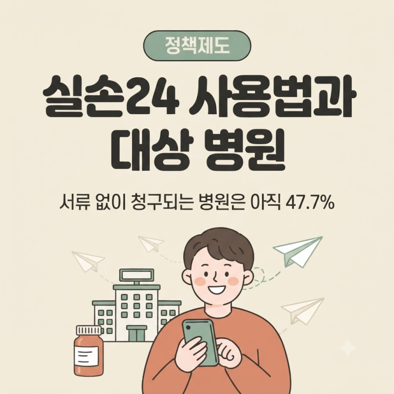 실손보험 청구 간소화 '실손24' 사용 방법과 대상 병원 찾기, 연계율 47.7%의 현실